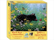 Buy Black Bear And Butterflies 500 Piece