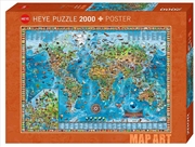 Buy Map Art Amazing World 2000 Piece