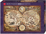 Buy Map Art Vintage World 2000 Piece