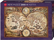 Buy Map Art Vintage World 2000 Piece