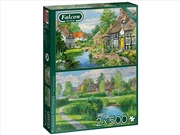 Buy Riverside Cottages 2 X 500 Piece