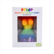 Buy Rainbow Pride Female Body Candle