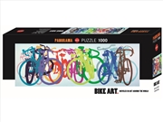 Buy Bike Art Colourful Row 1000 Piece