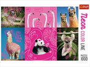 Buy Neon Colour Line Animals 1000 Piece