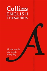 Buy Collins English Thesaurus Paperback Edition: 300,000 Synonyms and Antonyms for Everyday Use