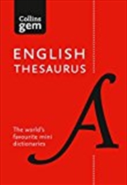 Buy Collins Gem English Thesaurus