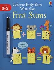 Buy First Sums (Early Years Wipe-Clean) (Usborne Early Years Wipe-Clean, 5)