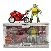 Buy Teenage Mutant Ninja Turtles (comics) - Raphael Ninja with Red Motorcycle BST AXN Figure