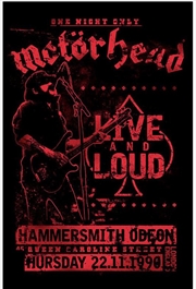Buy Motorhead Live And Loud Poster