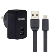Buy Moki Micro-USB Syncharge Cable + Wall