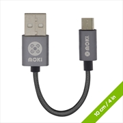 Buy Moki Braided Micro-USB SynCharge Cable 10cm
