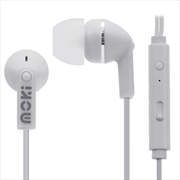 Buy Moki Noise Isolation Earbuds with microphone & control - White 