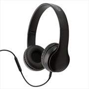 Buy Moki Flip Headphones + Removable 3.5mm Audio Cable & In-line Mic - Black
