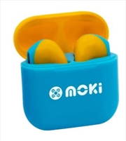 Buy MokiPods Mini TWS Earphones for Kids Volume Limited - Blue/Yellow