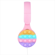Buy Laser Kids Bubble Pop Wired Headphones Pink