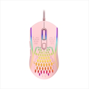 Buy Laser Gaming Wired RGB M1210 12800 DPI Mouse Pink
