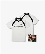 Buy Flame Rises Tour: White Shirt Size M