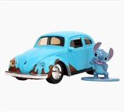Buy Lilo & Stitch - VW Beetle (Blue) 1:32 Scale with Stitch MetalFig