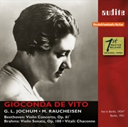 Buy Gioconda De Vito Plays Beethoven Brahms & Vitali