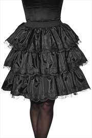 Buy Black Ruffle Skirt - Adult