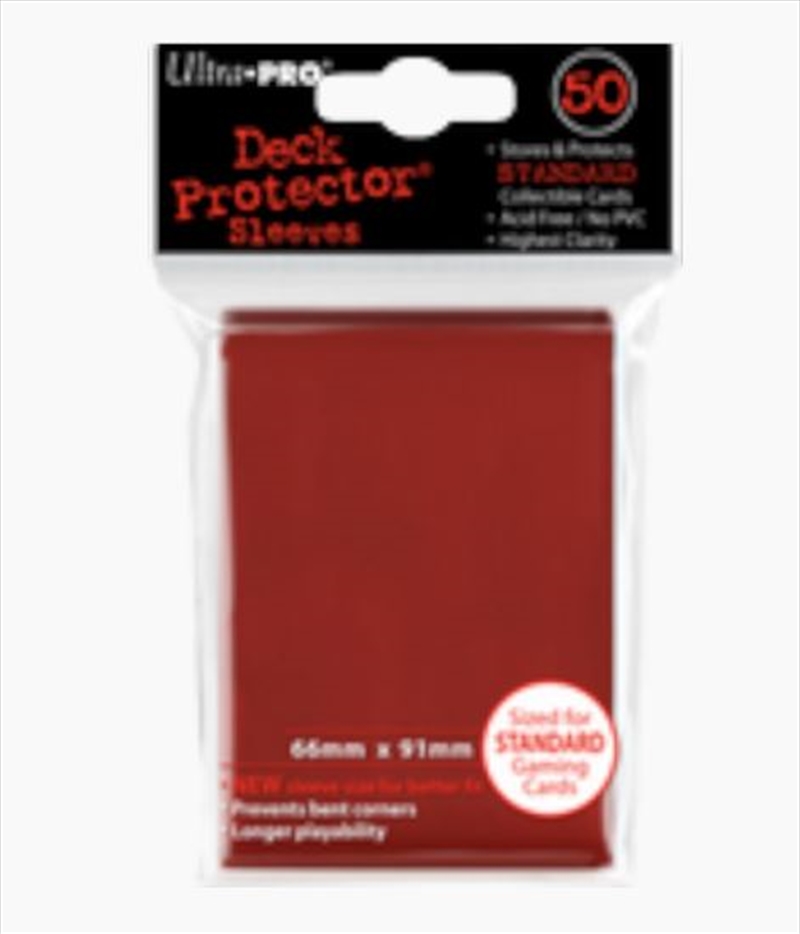 Ultra Pro - Deck Protectors Red (50 Count)/Product Detail/Card Games