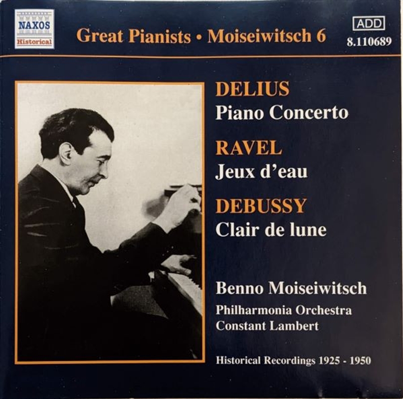 Great Pianists: Delius, Ravel, Debussy/Product Detail/Instrumental