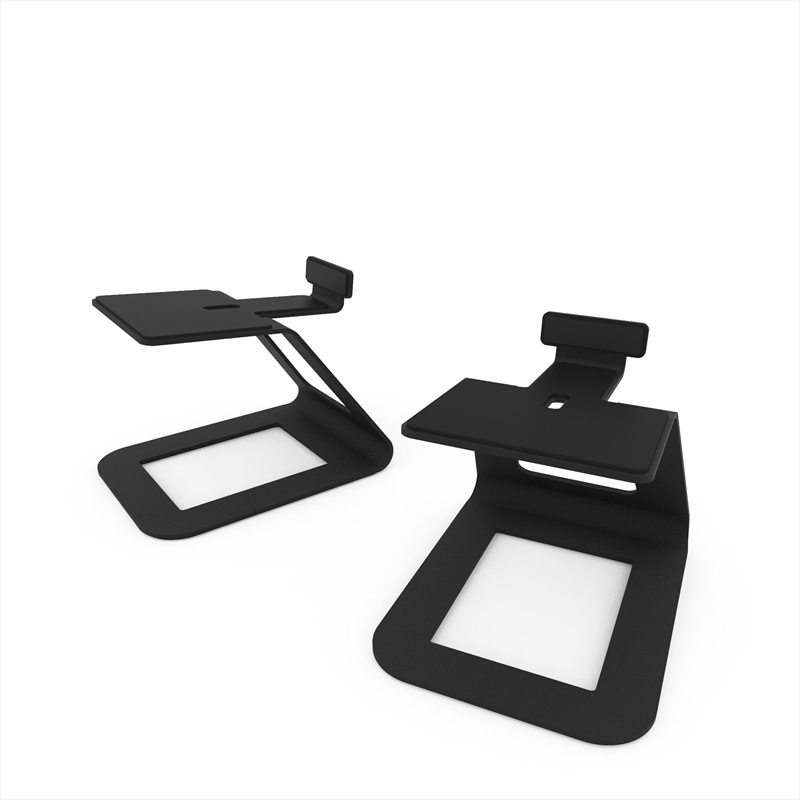 Kanto SE6 Elevated Desktop Speaker Stands for Large Speakers - Pair, Black/Product Detail/Accessories