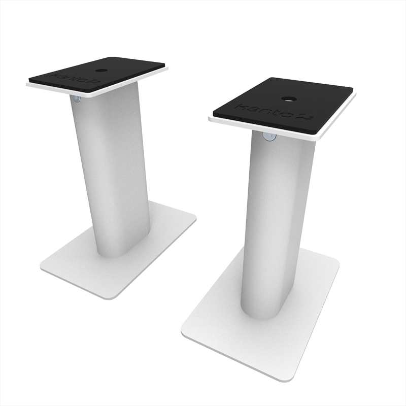 Kanto SP9W 9" Tall Universal Desktop Speaker Stand - Pair, White/Product Detail/Accessories