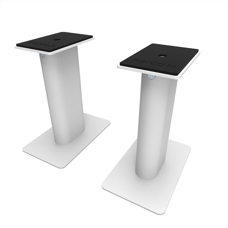 Kanto SP9W 9" Tall Universal Desktop Speaker Stand - Pair, White/Product Detail/Accessories