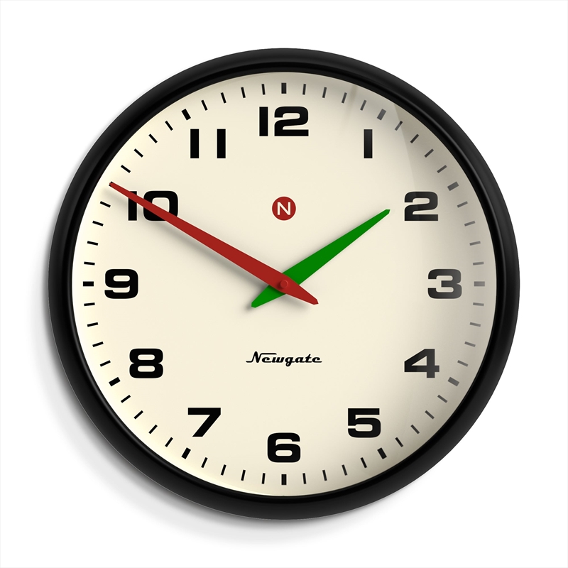 Newgate Superstore Wall Clock Alpha Dial Black/Product Detail/Clocks