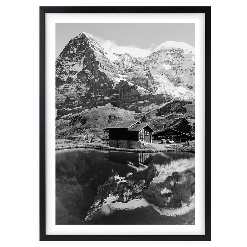 Wall Art's Alpine Lake Large 105cm x 81cm Framed A1 Art Print/Product Detail/Posters & Prints