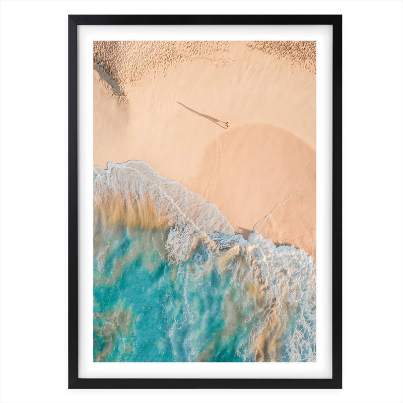 Wall Art's Aerial Beach View Large 105cm x 81cm Framed A1 Art Print/Product Detail/Posters & Prints
