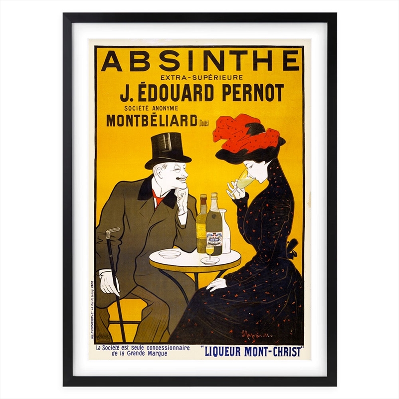 Wall Art's Absinthe J.Edouard Pernot Large 105cm x 81cm Framed A1 Art Print/Product Detail/Posters & Prints