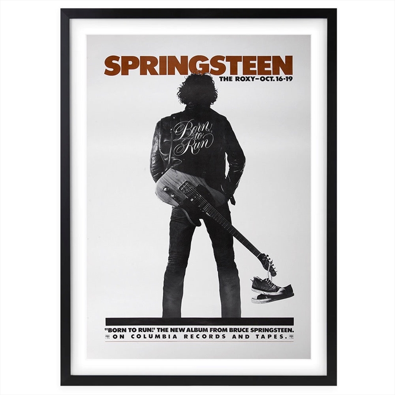 Wall Art's Bruce Springsteen - The Roxy - 1975 Large 105cm x 81cm Framed A1 Art Print/Product Detail/Posters & Prints
