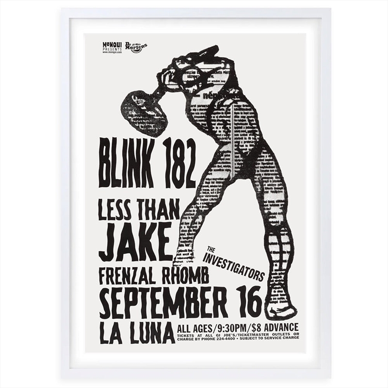 Wall Art's Blink-182 - Less Than Jake - 1997 Large 105cm x 81cm Framed A1 Art Print/Product Detail/Posters & Prints