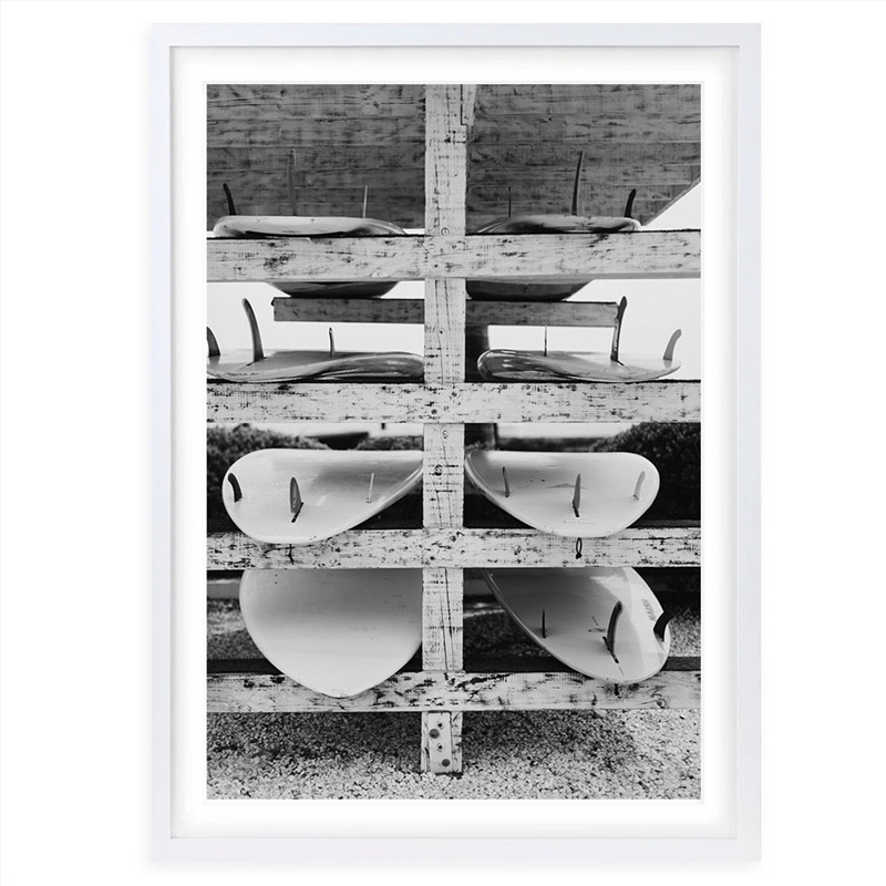 Wall Art's Surf Stack Large 105cm x 81cm Framed A1 Art Print/Product Detail/Posters & Prints