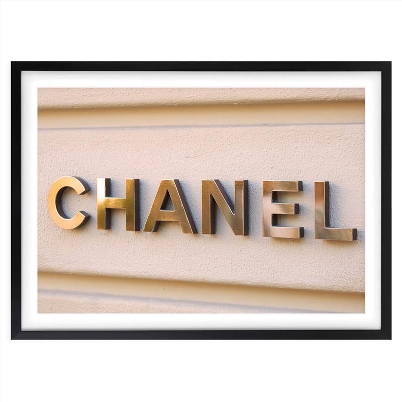 Wall Art's Chanel Sign 2 Large 105cm x 81cm Framed A1 Art Print/Product Detail/Posters & Prints