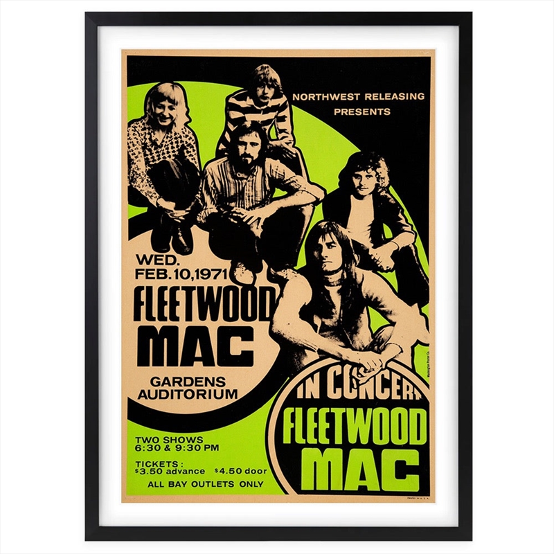 Wall Art's Fleetwood Mac - The Kiln House - 1971 Large 105cm x 81cm Framed A1 Art Print/Product Detail/Posters & Prints
