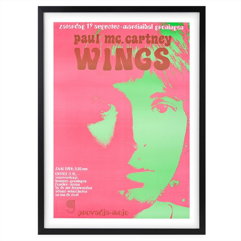 Wall Art's Paul Mccartney - Wings - 1972 Large 105cm x 81cm Framed A1 Art Print/Product Detail/Posters & Prints