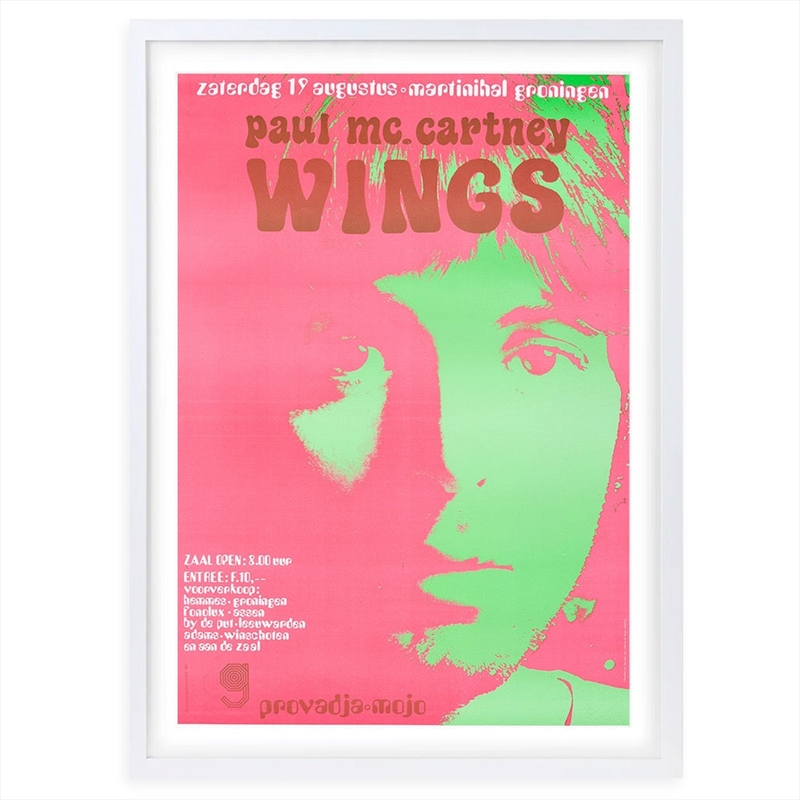 Wall Art's Paul Mccartney - Wings - 1972 Large 105cm x 81cm Framed A1 Art Print/Product Detail/Posters & Prints