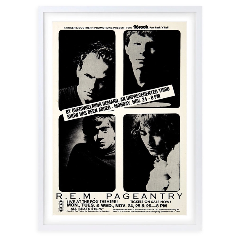 Wall Art's R.E.M. - Pageantry - 1986 Large 105cm x 81cm Framed A1 Art Print/Product Detail/Posters & Prints