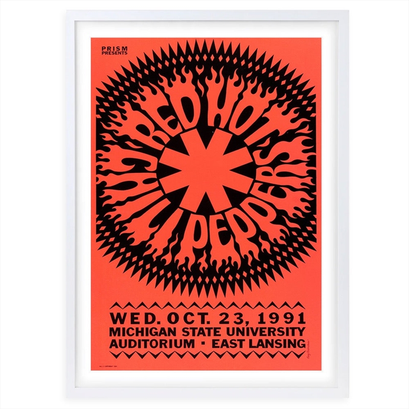 Wall Art's Red Hot Chili Peppers - Michigan State - 1991 Large 105cm x 81cm Framed A1 Art Print/Product Detail/Posters & Prints