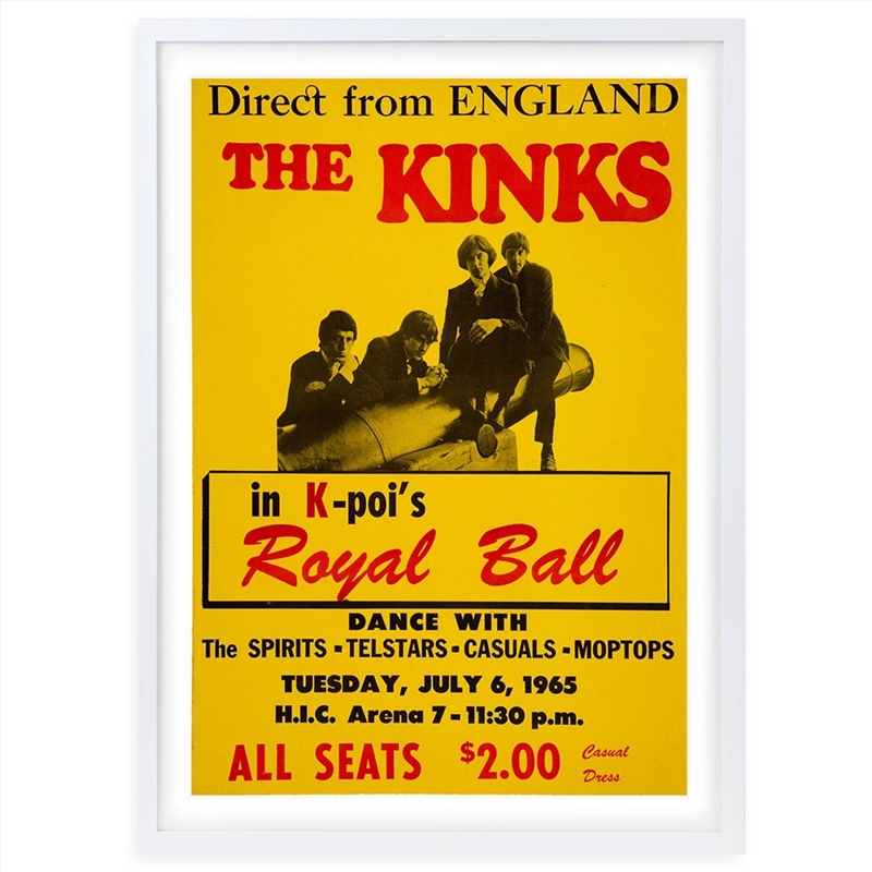 Wall Art's The Kinks 1965 Large 105cm x 81cm Framed A1 Art Print/Product Detail/Posters & Prints