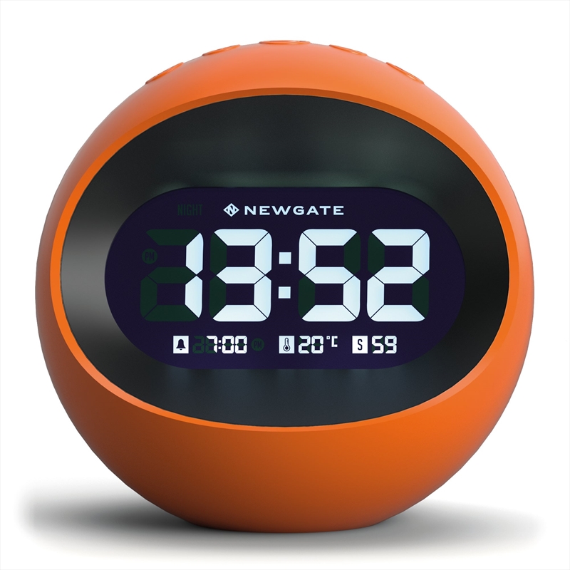 Newgate Centre Of The Earth Lcd Alarm Clock Pumpkin Orange/Product Detail/Clocks
