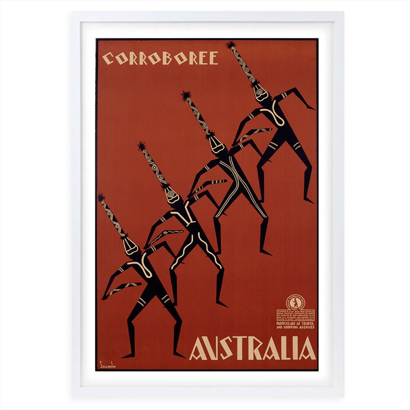 Wall Art's Corroboree Australia Large 105cm x 81cm Framed A1 Art Print/Product Detail/Posters & Prints