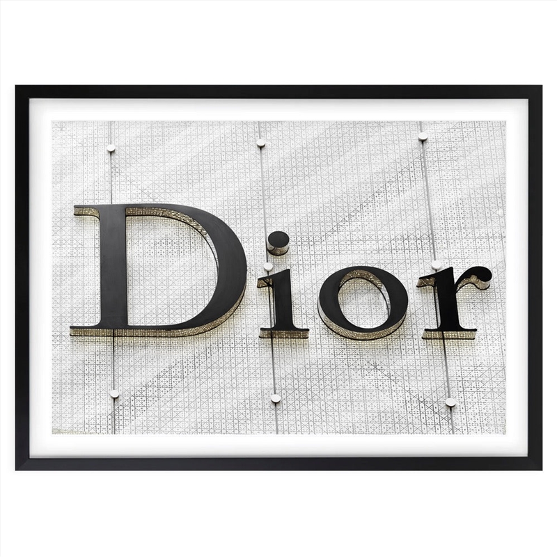 Wall Art's Dior Sign Large 105cm x 81cm Framed A1 Art Print/Product Detail/Posters & Prints
