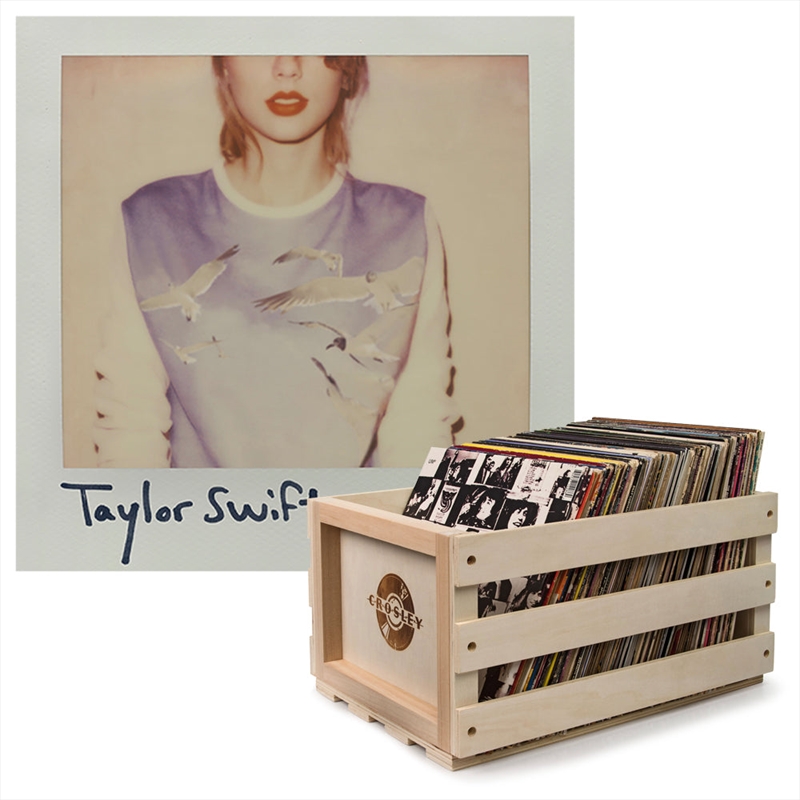 Crosley Record Storage Crate & Taylor Swift 1989 - Double Vinyl Album Bundle/Product Detail/Storage
