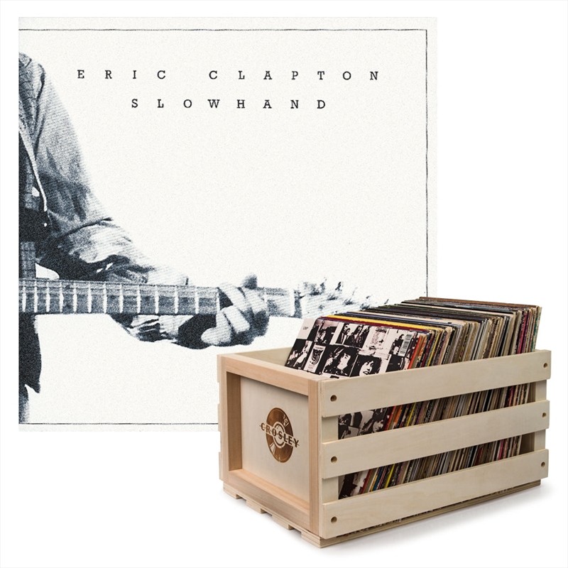 Crosley Record Storage Crate & Eric Clapton Slowhand 35Th Anniversary - Vinyl Album Bundle/Product Detail/Storage