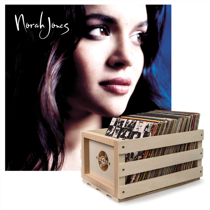 Crosley Record Storage Crate &  Norah Jones Come Away With Me - Vinyl Album Bundle/Product Detail/Storage