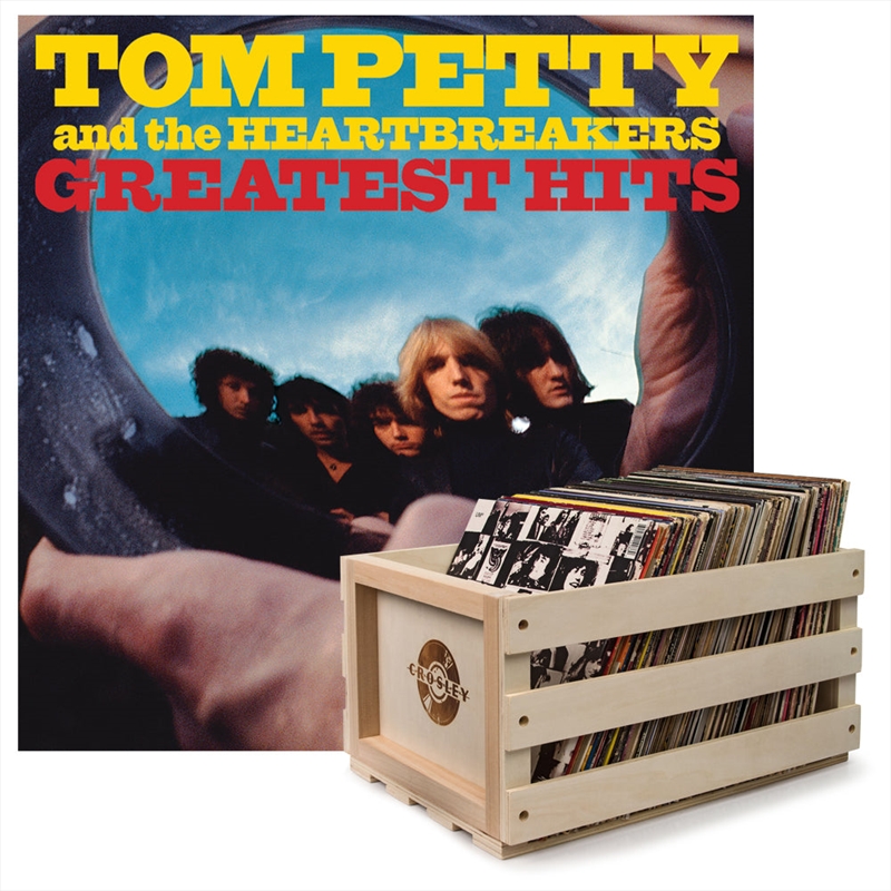 Crosley Record Storage Crate & Tom Petty Greatest Hits - Double Vinyl Album Bundle/Product Detail/Storage